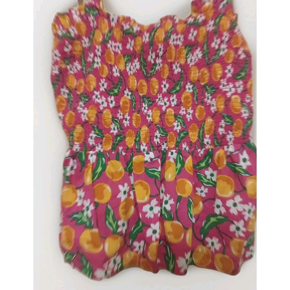 Draper James Dixie Rose Orange Blossom Taylor Smocked Top Sz S - Picture 3 of 12